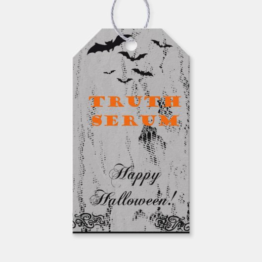 Halloween-Party Truth Serum Custom Tag Geschenkanhänger (Vorderseite)