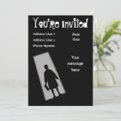 Halloween-Party-Twilight Zonen-Einladung Einladung (Stehend Vorderseite)