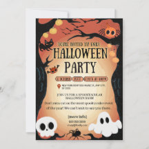 Halloween-Party-Typografie Moderner Sofortdownload