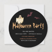 Halloween-Party und Gespenster Einladung (Vorderseite)