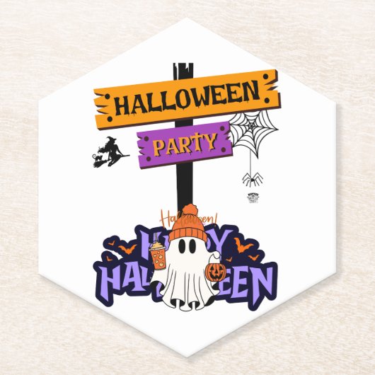 Halloween Party Untersetzer (Vorderseite)