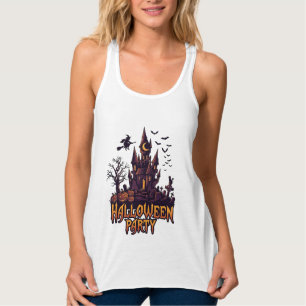 Halloween-Party Verlassenes Schloss Kürbisse Flede Tank Top