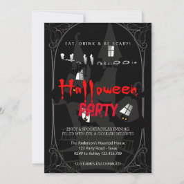 Halloween-Party Vintag Gothic Einladung