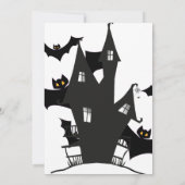 Halloween-Party Vintag Gothic Einladung (Rückseite)