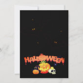 Halloween-Party Vintag Gothic Einladung (Rückseite)