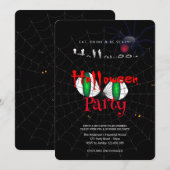 Halloween-Party Vintag Gothic, Spider's Web Einladung (Vorne/Hinten)