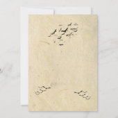 Halloween-Party Vintag Gotische Einladung (Rückseite)