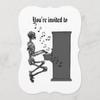 Halloween-Party Vintag Musical Skeletton Piano