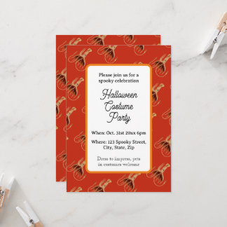 Halloween-Party Vintag Tintenfisch Einladung