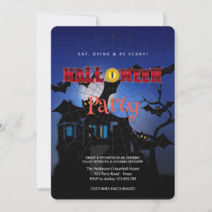 Halloween-Party Vintage-Gotisch   Einladung