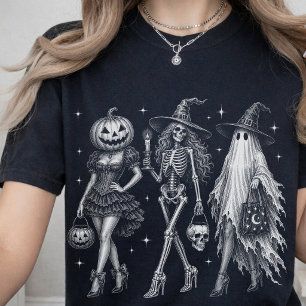 Halloween-Party   Vintage-Halloween Gruselige Mädc T-Shirt