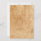 Halloween-Party, Vintager Schädel, KostümParty Einladung (Rückseite)