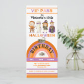 Halloween-Party VIP-Pass Einladung (Stehend Vorderseite)