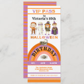 Halloween-Party VIP-Pass Einladung (Vorne/Hinten)