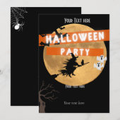 Halloween-Party-Vorlage Save The Date (Vorne/Hinten)