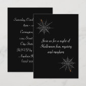 Halloween-Party "Webbed Desire" Einladung (Vorne/Hinten)