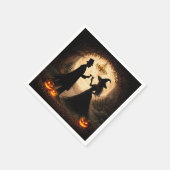 Halloween-Party Wein Thema Serviette (Ecke)