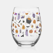 Halloween-Party Weinglas Ohne Stiel (Rechts)