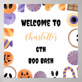 Halloween Party Welcome Poster