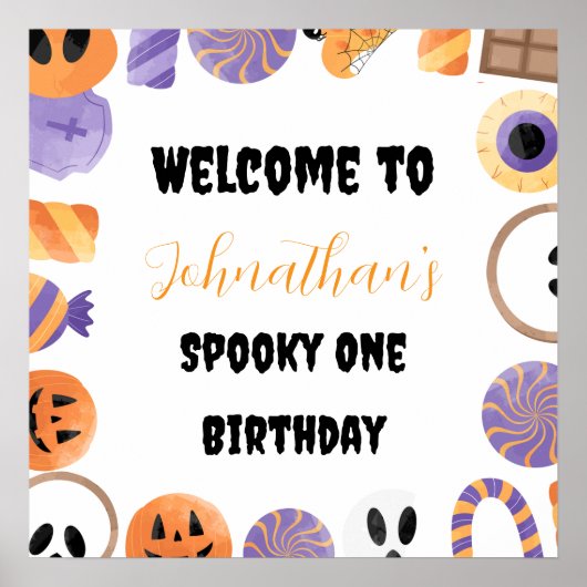 Halloween Party Welcome Poster (Vorne)