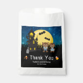 Halloween Party Werewolf Blue Geschenktütchen (Vorderseite)