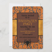 Halloween-Party Whimsical-Muster  Einladung (Vorderseite)