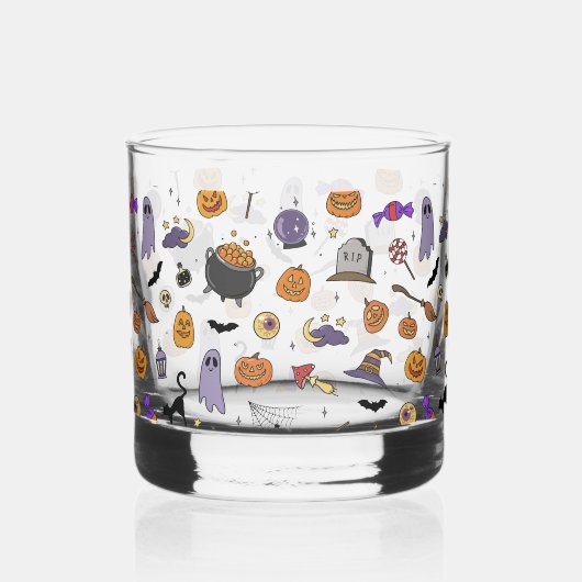 Halloween-Party Whiskyglas (Rückseite)