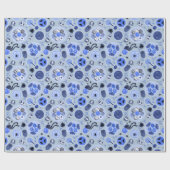 Halloween Party Wrapping Paper Geschenkpapier (Flach)