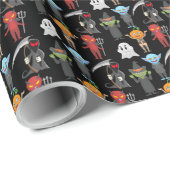 Halloween-Party Wrapping Paper Geschenkpapier (Rolleneckpunkt)