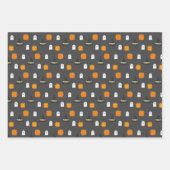 Halloween-Party Wrapping Paper Sheets Geschenkpapier Set (Vorderseite 3)