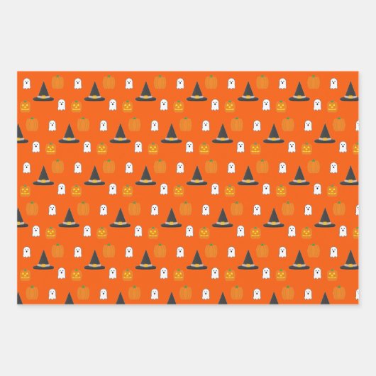 Halloween-Party Wrapping Paper Sheets Geschenkpapier Set (Vorderseite 2)