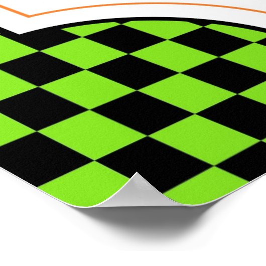 Halloween-Party-Zeichen versuchen Sie das Punch-Ba Poster (Ecke)