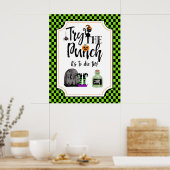 Halloween-Party-Zeichen versuchen Sie das Punch-Ba Poster (Küche)