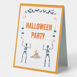 Halloween-Party-Zeltzeichen Tischaufsteller