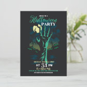 Halloween-Party Zombie Graveyard Party Einladung (Stehend Vorderseite)