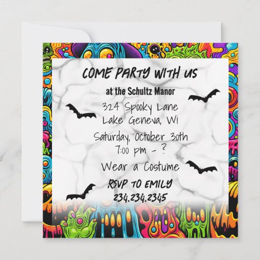 Halloween-Party | Zombie und Monster (Rückseite)