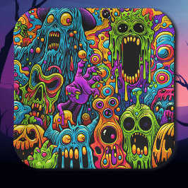 Halloween-Party | Zombie und Monster Pappteller