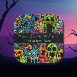 Halloween-Party | Zombie und Monster Personalisier Pappteller