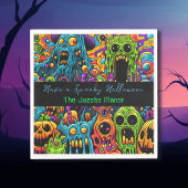 Halloween-Party | Zombie und Monster Personalisier Serviette