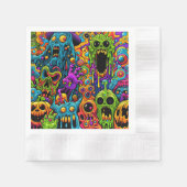 Halloween-Party | Zombie und Monster Serviette (Vorderseite)