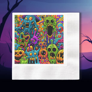 Halloween-Party   Zombie und Monster Serviette