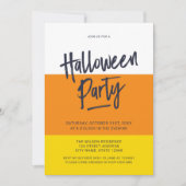 Halloween-Party zur Einladung von Candy Corn (Vorderseite)