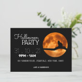 Halloween-Party zur Silhouette von Blutmonden und  (Stehend Vorderseite)