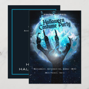Halloween-Party zur Vollmond-Transformation Einladung