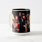 Halloween-Party Zweifarbige Tasse (Vorderseite Links)