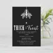 Halloween-Partyeinladung - eleganter Erwachsener Einladung (Stehend Vorderseite)