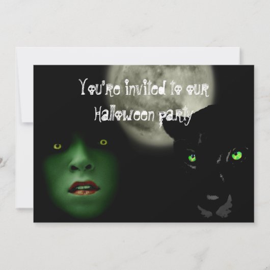 Halloween-Partymitteilung Einladung (Vorderseite)