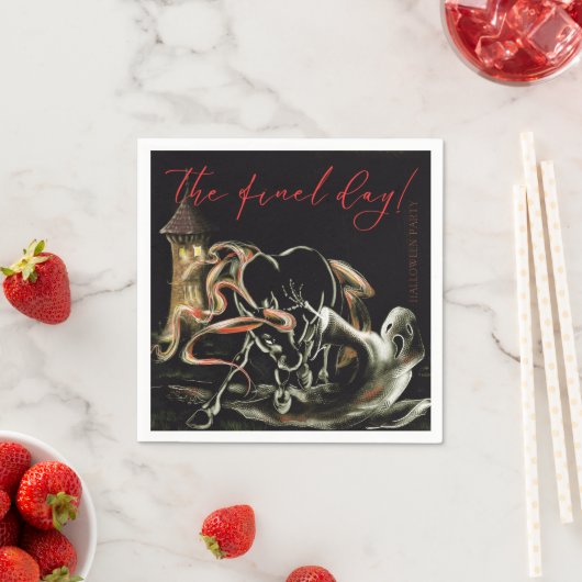 Halloween Partyservietten mit Geisterpferd Serviette (Beispiel)