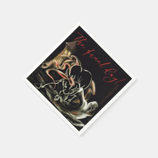 Halloween Partyservietten mit Geisterpferd Serviette (Ecke)