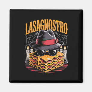 Halloween Pasta Meme Mafia Parody Funny Lasagna Ar Magnet